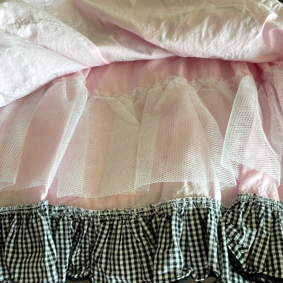 Pink cotton dress with crinoline - Picture 4 of 4